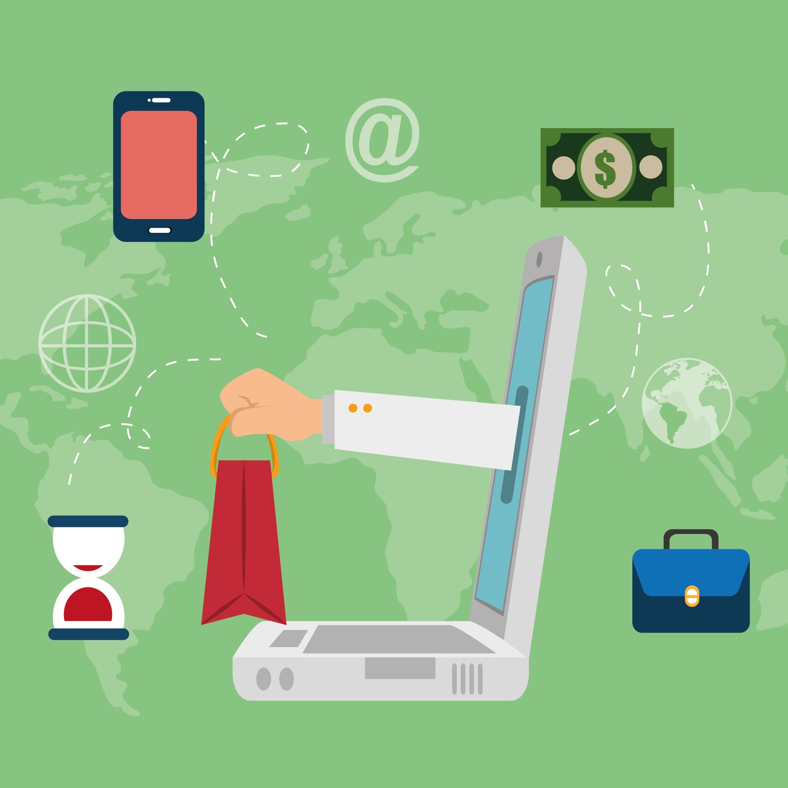 المتجر العالمي جلوبال سينك المتكامل للتوسع الدولي.